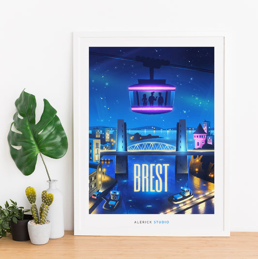 Mise en scène de l'illustration encadrée. (cadre non fourni)