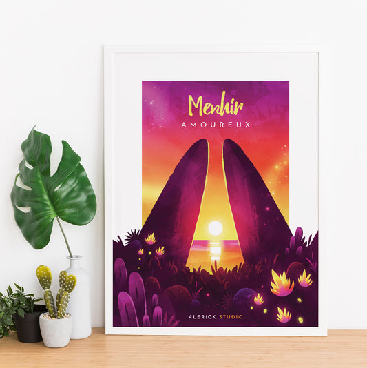 Mise en scène de l'illustration encadrée. (cadre non fourni)