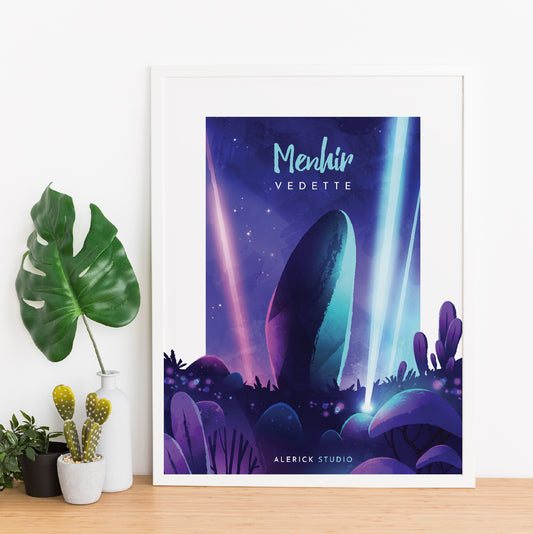 Mise en scène de l'illustration encadrée. (cadre non fourni)