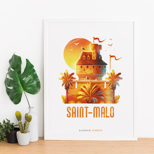 Mise en scène de l'illustration encadrée (cadre non fourni)