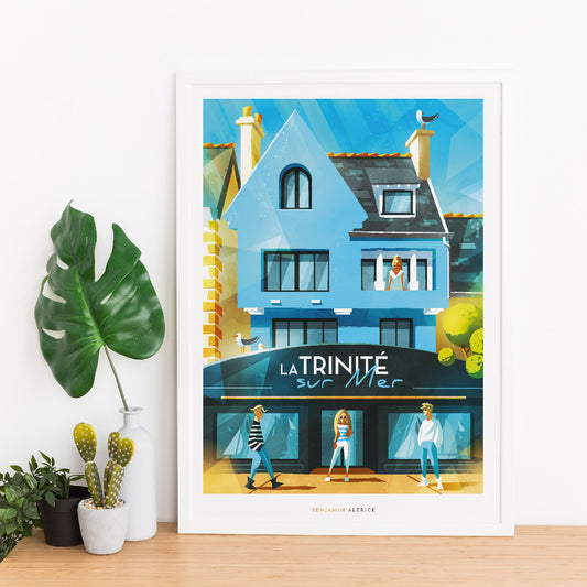 Affiche La Maison Bleue de La Trinité-Sur-Mer